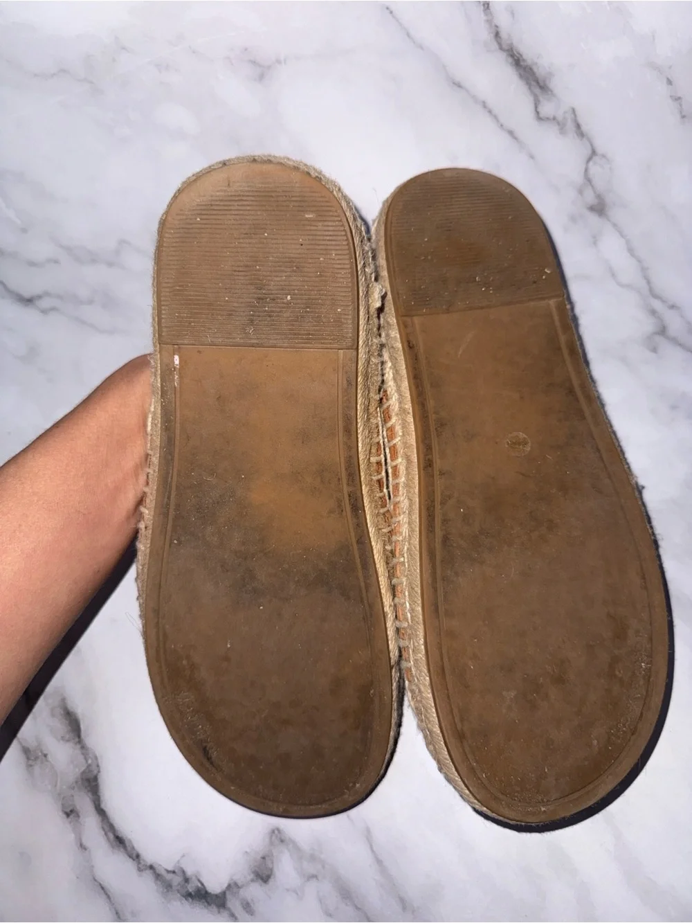 Tory Burch Tan Suede Double-Buckle Espadrille Slide Sandals